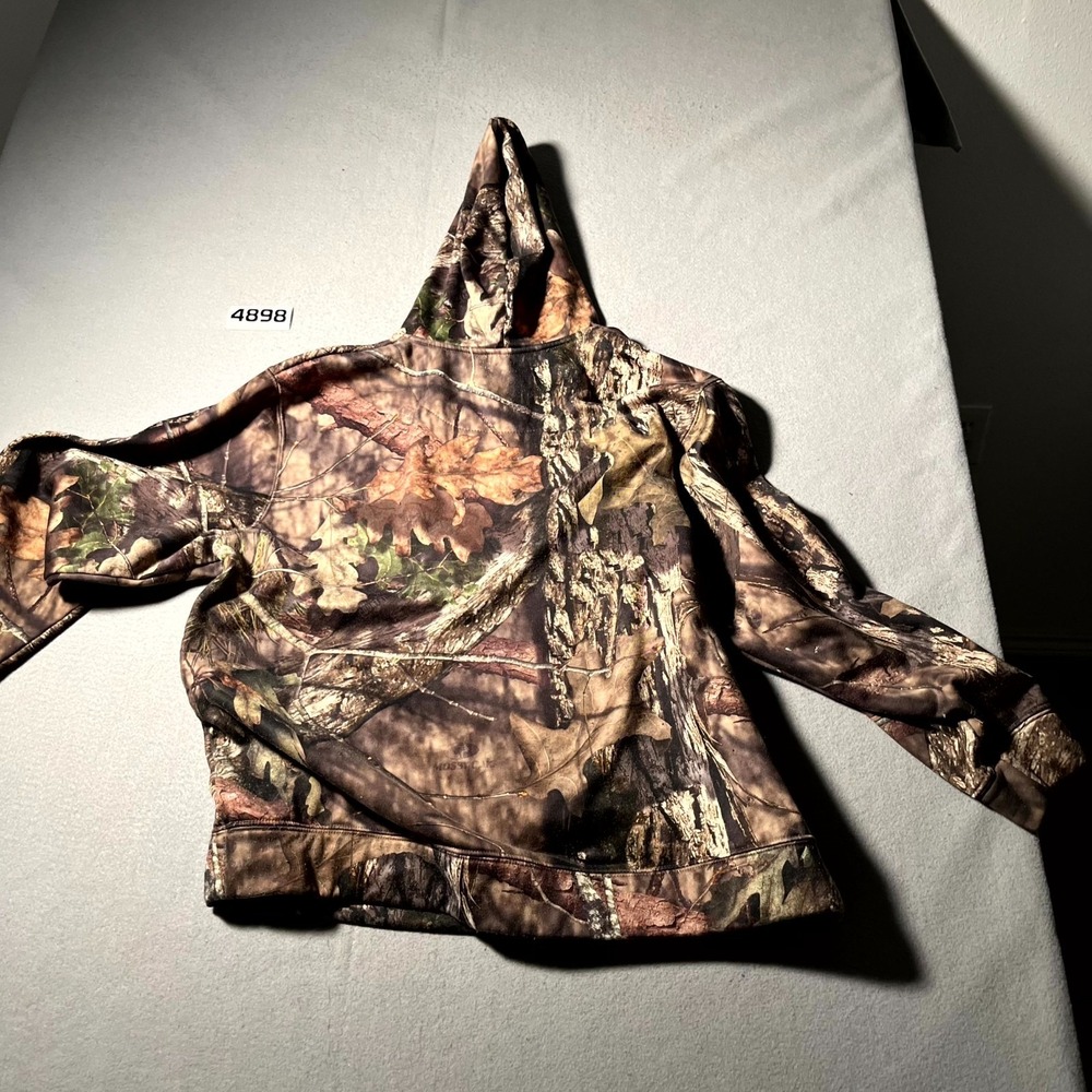 Mossy Oak Hoodie Mens 2XL Brown Camouflage Long Sleeve Performance Pullover